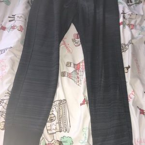 Black and gray joggers